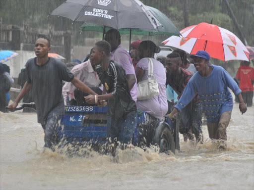 File image of heavy rain in Kenya.